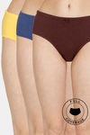 Rosaline Cyber Grove Medium Rise Full Coverage Hipster Panty (Pack of 3) - Multicolor — thumbnail 1